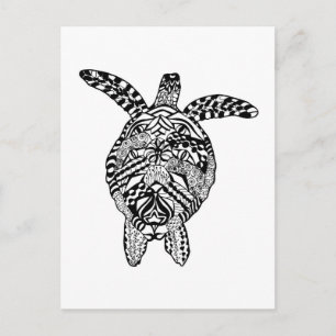 Style Turtle Postkarte