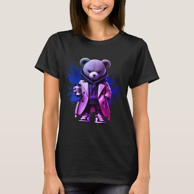 Style with Our Bold Urban Boss bear Designs T-Shirt (Vorderseite)