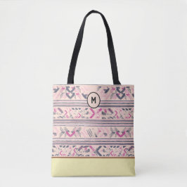 Stylierte Abstrakte Textilmuster-Tasche