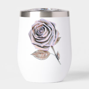 Stylierte Oversified Rose - Rose Gold