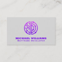 Styliertes Brain Logo | Kreativer analytischer Gei
