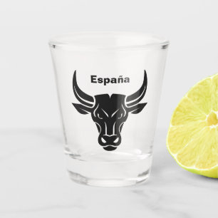 Styliertes Bull-Sonderschussglas Schnapsglas