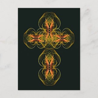 Styliertes keltisches Kreuz Postkarte