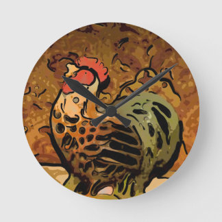 Stylin Huhn Runde Wanduhr