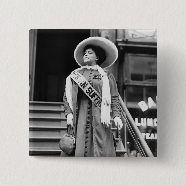 Stylin' Suffragette, 1908 Button (Vorderseite)