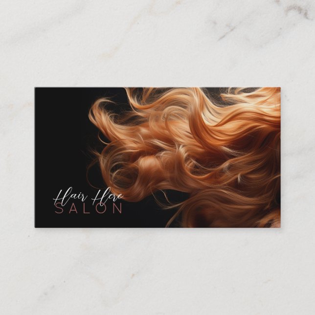 Styling Hair Salon Termin Business Card (Vorderseite)