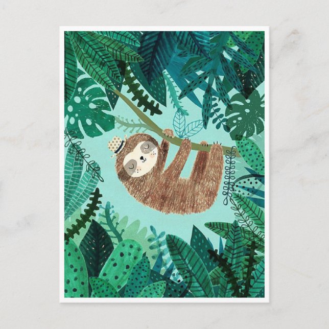 Styling Sloth Postkarte (Vorderseite)
