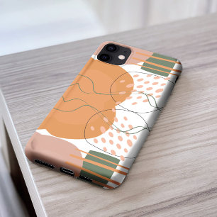 Stylisch chic Pink grün Abstraktes Muster ästhetis Case-Mate iPhone Hülle