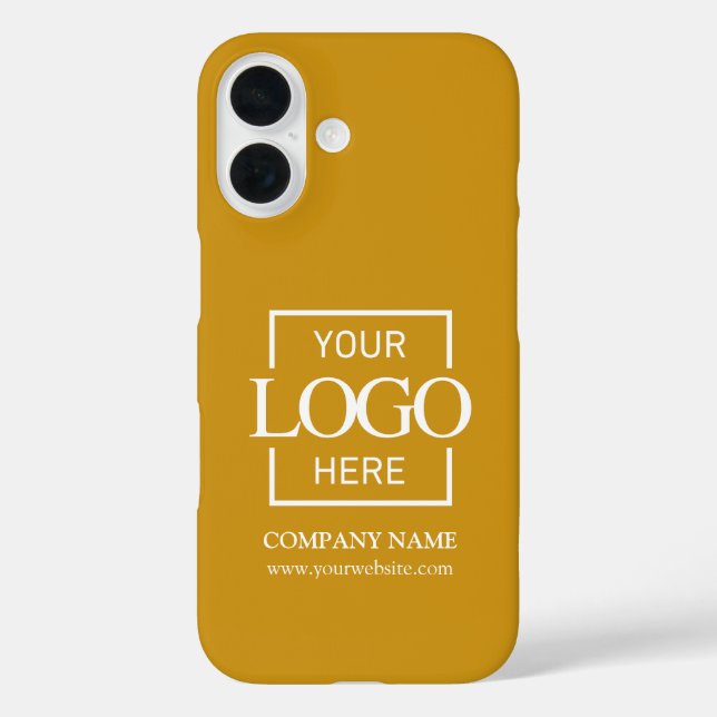 Stylisch einfaches Senf-Geschäftsunternehmen-Logo  Case-Mate iPhone Hülle (Rückseite)