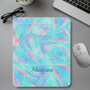 Stylisch holografisch elegante geometrische mousepad