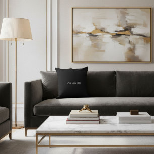 Stylisch schick trendy cool elegant schwarz-weiß kissen