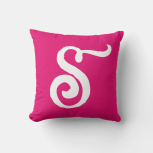 STYLISCH SCRIPT MONOGRAMM PINK-Kissenhalm Kissen
