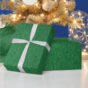 Stylisch Simple Metallic Inspiriert Green Geschenkpapier