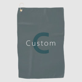 Stylische, anpassbare Monogramm-Vorlage Golfhandtuch