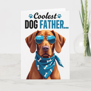 Stylische Bildkarte zum Vatertag für Hundebesitzer Karte