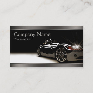 Stylische Black Automotive Business Card Visitenkarte