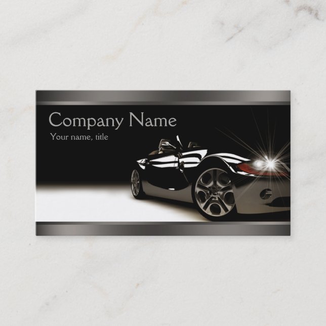 Stylische Black Automotive Business Card Visitenkarte