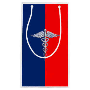 Stylische Caduceus Medical Symbol League Kleine Geschenktüte