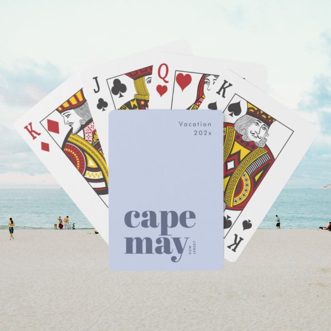 Stylische Cape May New Jersey Spielkarten (Von Creator hochgeladen)