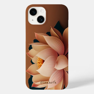 Stylische Chic Lotusblume Case-Mate iPhone 14 Hülle