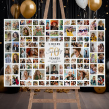 Stylische Feier zum 70. Geburtstag mit Fotobord