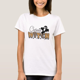 Stylische Hexe - Halloween T-Shirt