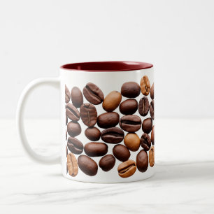 Stylische Kaffeebohnen Tasse