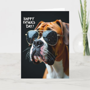 Stylische Karte zum Vatertag für Hundebesitzer