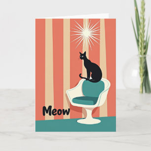 Stylische Katzen-Geburtstagskarte Karte