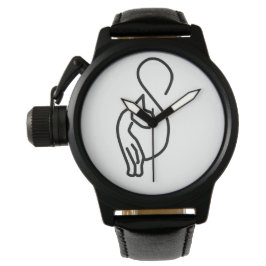 Stylische Kitty Cat Kontur Armbanduhr