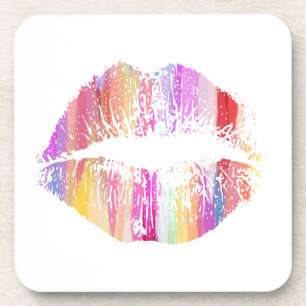 Stylische Lippen #16 Untersetzer