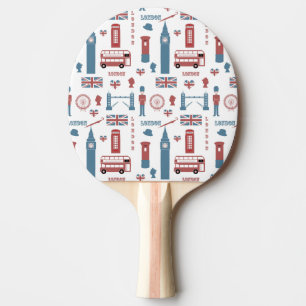 Stylische London England Big Ben English Flag Game Tischtennis Schläger
