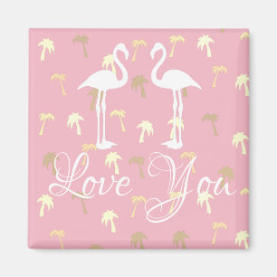 Stylische Love You Palmen Motivation Magnet