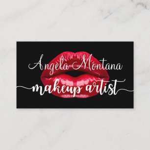 Stylische Make-up-Künstlerin Promotion Visitenkarte