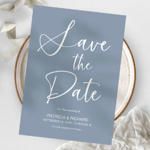 Stylische minimalistische Nicht-Foto-Hochzeit Term Einladung