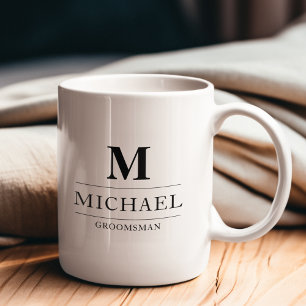 Stylische moderne Geschenke für Trauzeugen mit Mon Kaffeetasse