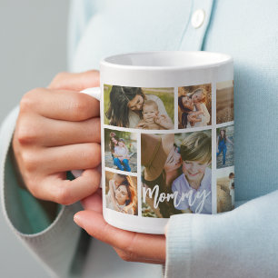 Stylische Mommy 15-Foto-Collage Kaffeetasse