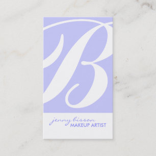 Stylische Monogram Makeup Artist Business Cards Visitenkarte