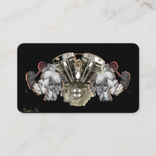 Stylische Motorrad-Visitenkarte Visitenkarte