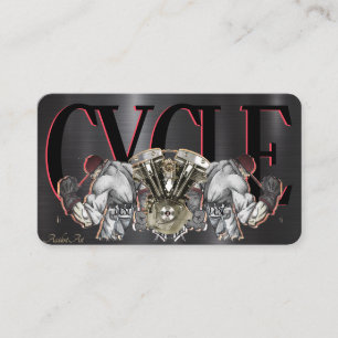 Stylische Motorrad-Visitenkarte Visitenkarte