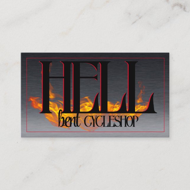 Stylische Motorrad-Visitenkarte Visitenkarte (Vorderseite)