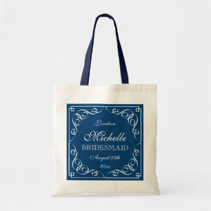 Stylische navyblaue Hochzeitstaschen für Brautjung Tragetasche