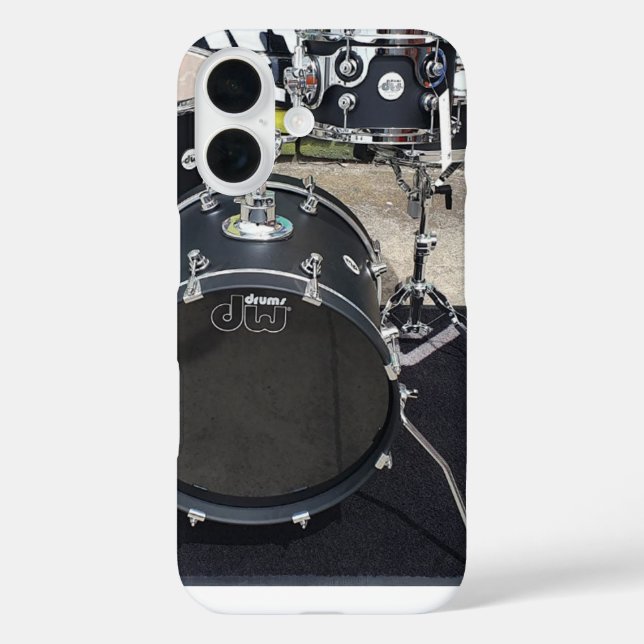 Stylische schwarze Handyhülle Case-Mate iPhone Hülle (Rückseite)