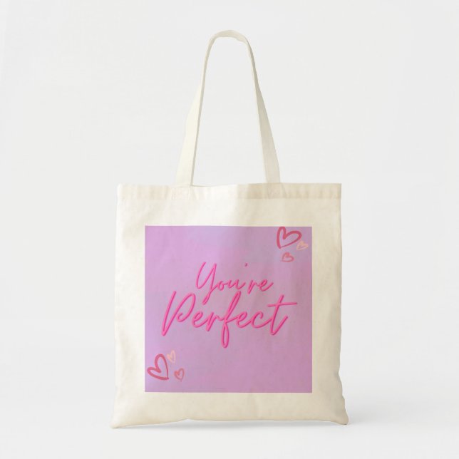 Stylische Tasche mit Zitat  (Vorne)
