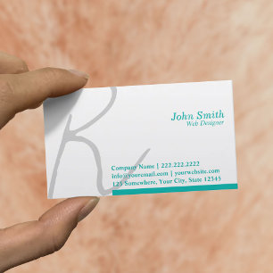 Stylische Typografie Web Design Business Card Visitenkarte