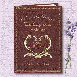 Stylische und einzigartige Step-Mom Storybook Foto Karte