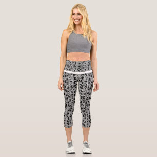 stylische und vielseitige Hochwaisted Printed Capr Capri Leggings