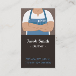 Stylische Visitenkarten für den männlichen Barber  Visitenkarte