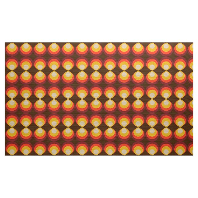 stylischer 70er Retro-Modestoff Stoff (Yard (91,4 cm))