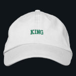 Stylischer, anpassbarer Hut mit elegantem König be<br><div class="desc">Die weiße Baumwollkappe mit kühlem "King"-Text ist elegant und funktionell zugleich. Mit seinem verstellbaren Gurtband sorgt er für Komfort und eine Touch von Honorar für Ihr alltägliches Kleid.</div>